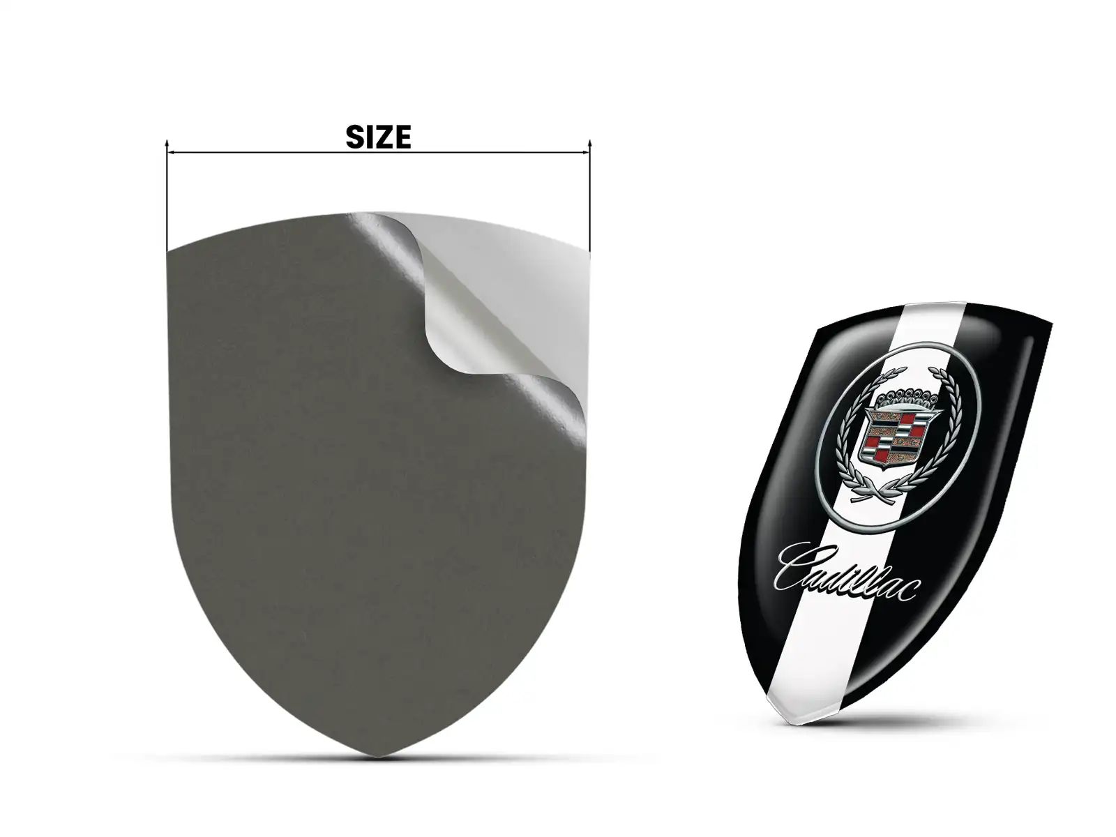 Cadillac Adesivi Silicone Premium Stile Drift Etichette Auto